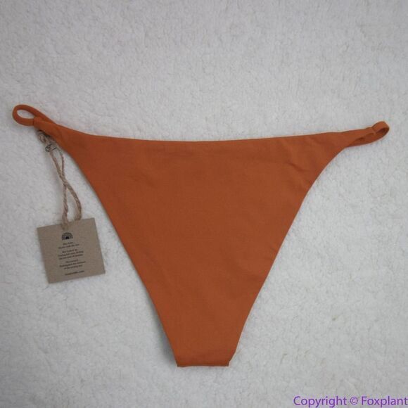 NEW Toast Swim Free People String Bikini Bottom in rusty red, M - Picture 6 of 15